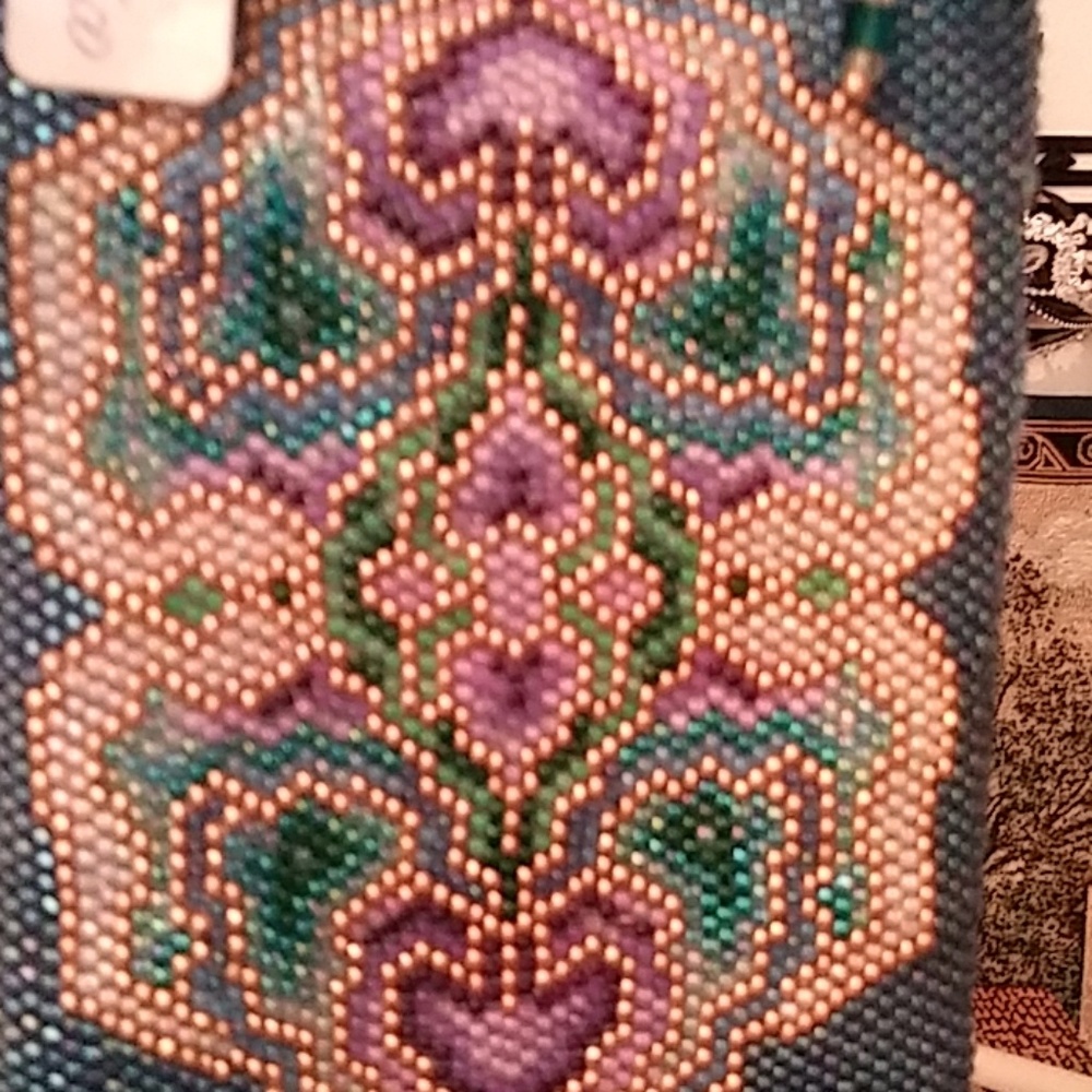 Magnificent beaded pouch. - Picture 5 of 6